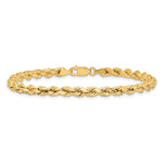 14k 4.0mm Semi-solid D/C Rope Chain