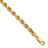 14k 4.9mm Semi-solid D/C Rope Chain