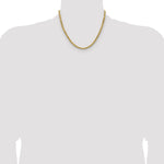 14k 4.9mm Semi-solid D/C Rope Chain