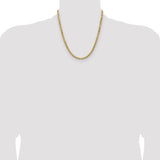 14k 4.9mm Semi-solid D/C Rope Chain