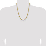 14k 4.9mm Semi-solid D/C Rope Chain