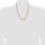14k 4.9mm Semi-solid D/C Rope Chain
