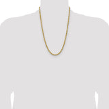 14k 4.9mm Semi-solid D/C Rope Chain
