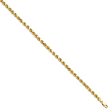 14k 4.9mm Semi-solid D/C Rope Chain