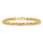 14k 4.9mm Semi-solid D/C Rope Chain