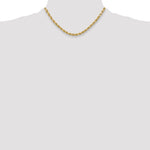 14k 5.5mm Semi-solid D/C Rope Chain