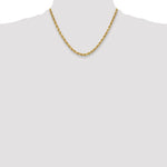 14k 5.5mm Semi-solid D/C Rope Chain