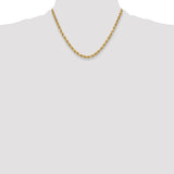 14k 5.5mm Semi-solid D/C Rope Chain