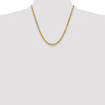 14k 5.5mm Semi-solid D/C Rope Chain