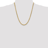 14k 5.5mm Semi-solid D/C Rope Chain