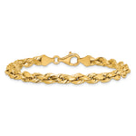 14k 5.5mm Semi-solid D/C Rope Chain