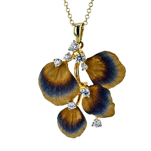 Pendant in 18k Gold with Diamonds