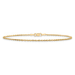 14k 1.5mm Ultra D/C Lightweight Rope Chain Anklet