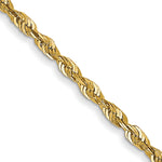 14k 1.5mm Ultra D/C Lightweight Rope Chain