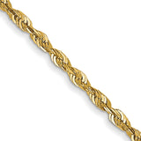 14k 1.5mm Ultra D/C Lightweight Rope Chain