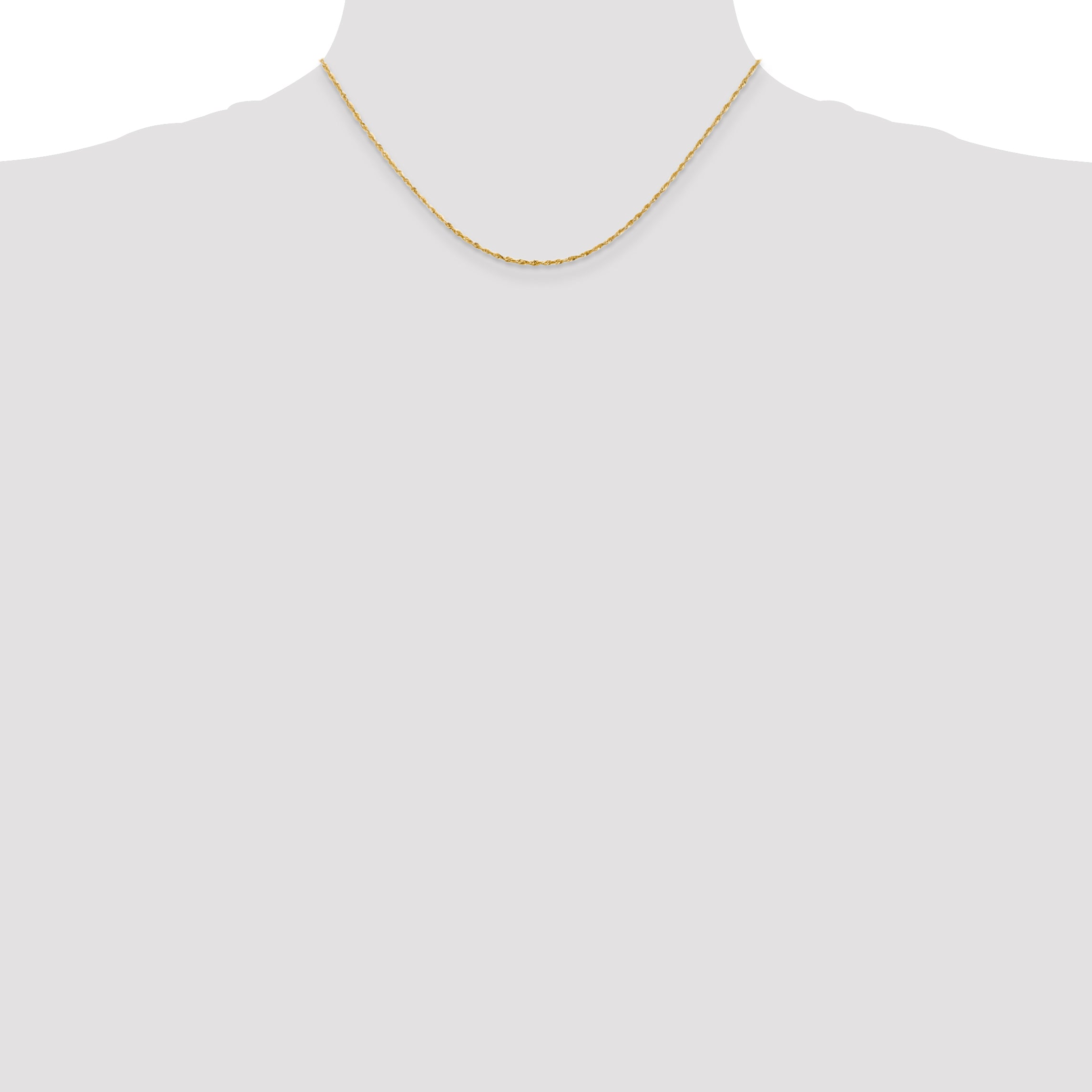 14k 1.5mm Ultra D/C Lightweight Rope Chain