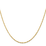 14k 1.5mm Ultra D/C Lightweight Rope Chain