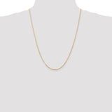 14k 1.5mm Ultra D/C Lightweight Rope Chain
