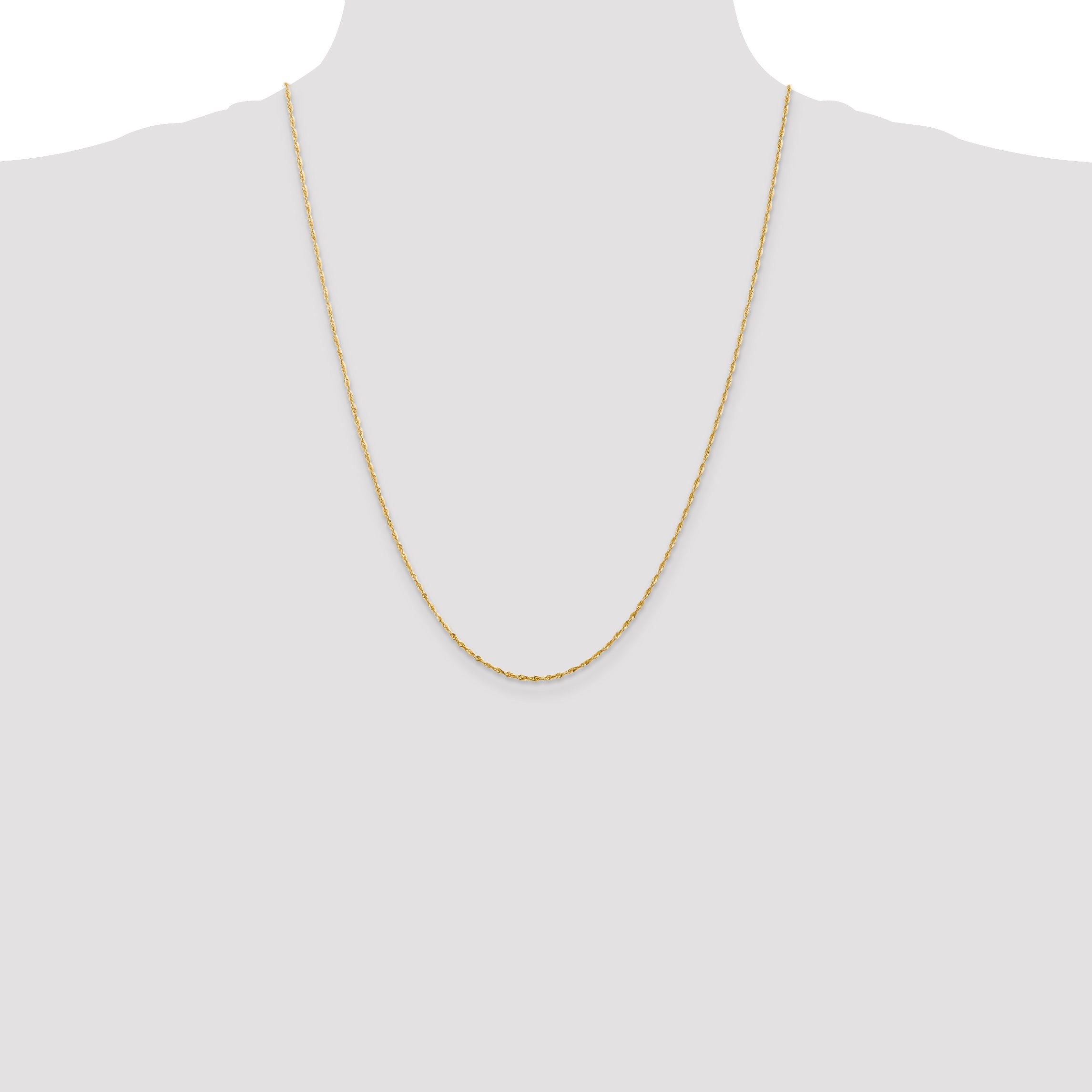 14k 1.5mm Ultra D/C Lightweight Rope Chain
