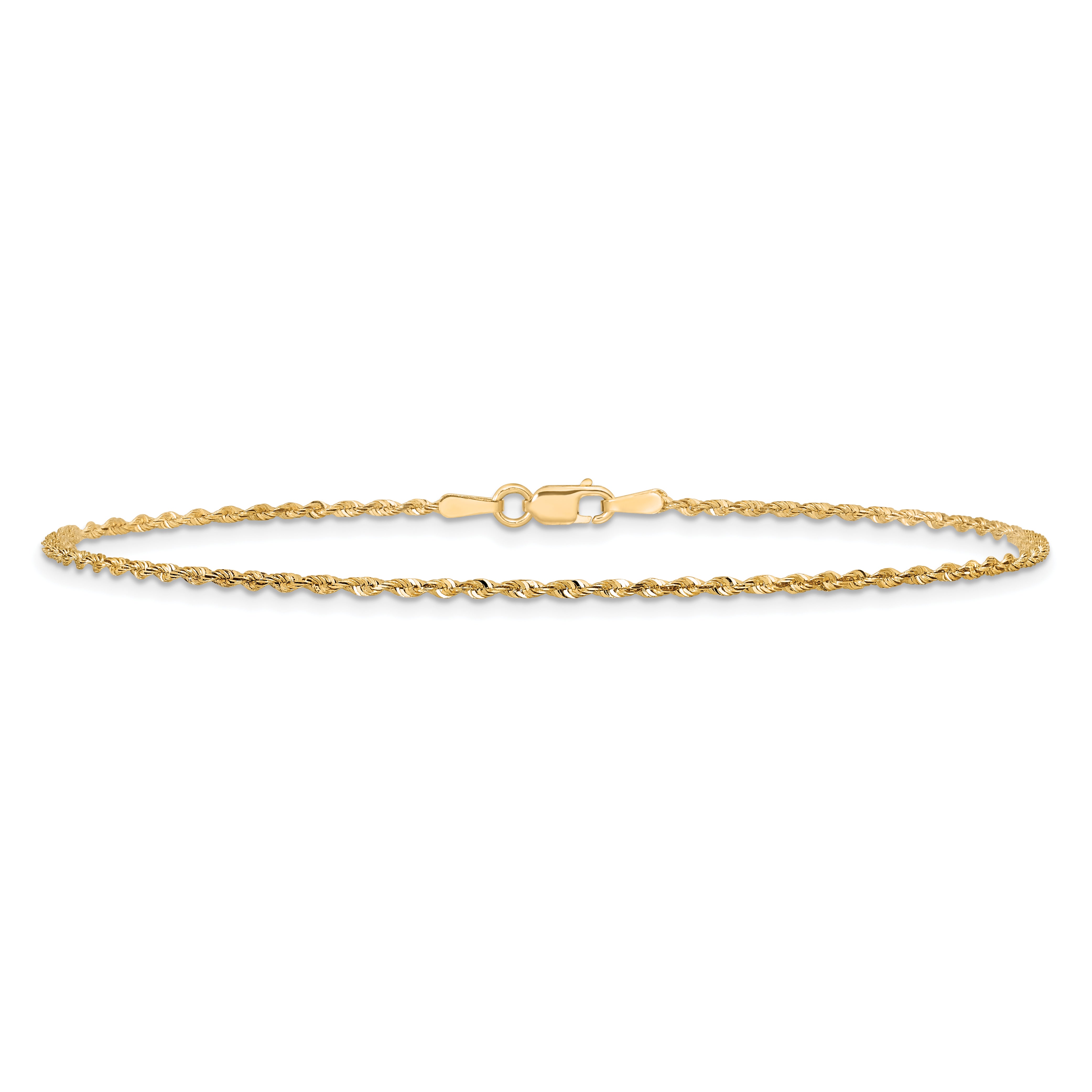 14k 1.5mm Ultra D/C Lightweight Rope Chain