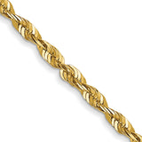 14k 1.8mm Ultra D/C Lightweight Rope Chain