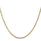 14k 1.8mm Ultra D/C Lightweight Rope Chain