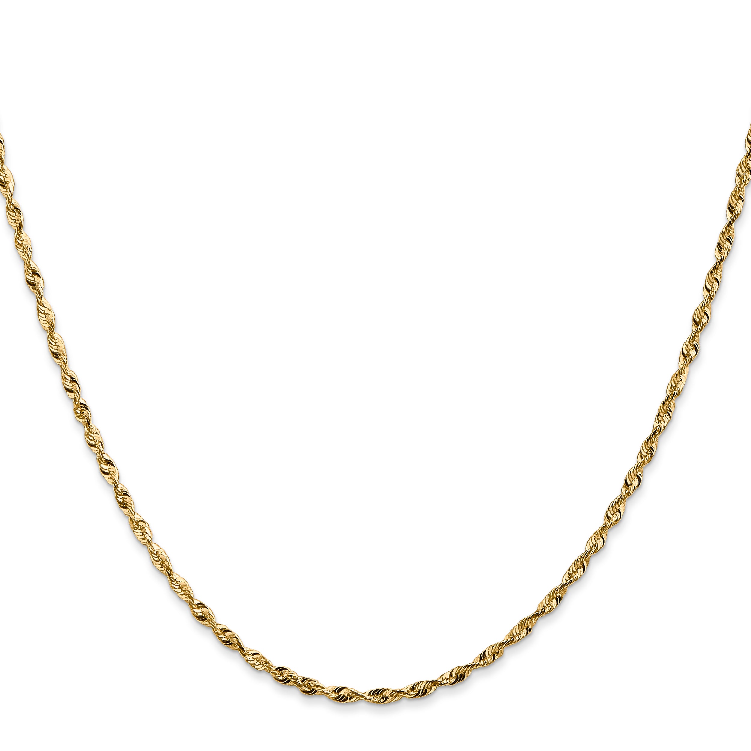 14k 1.8mm Ultra D/C Lightweight Rope Chain