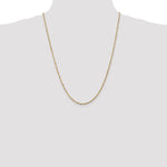 14k 1.8mm Ultra D/C Lightweight Rope Chain