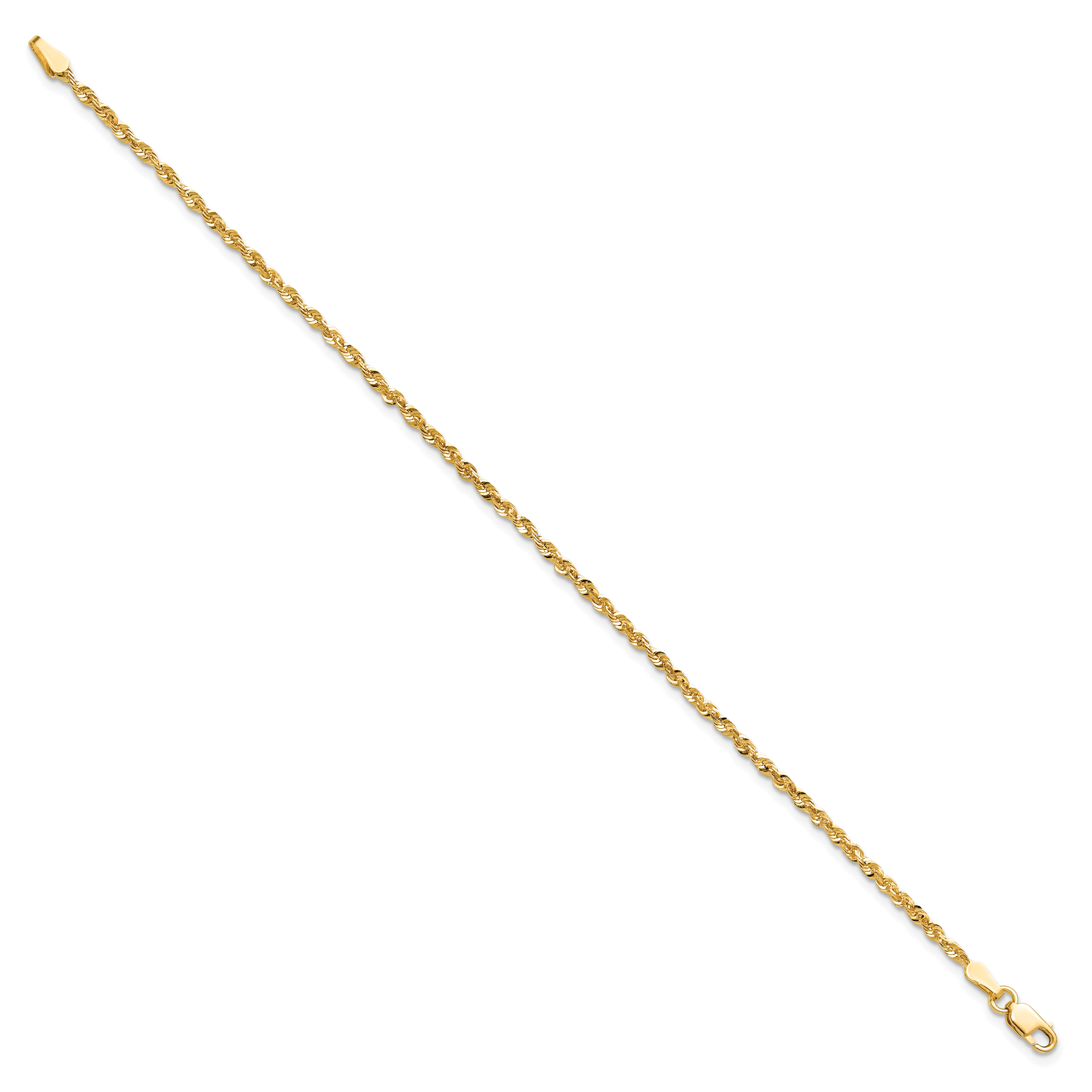 14k 2.0mm Ultra D/C Lightweight Rope Chain