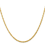 14k 2.25mm Ultra D/C Lightweight Rope Chain