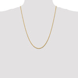 14k 2.25mm Ultra D/C Lightweight Rope Chain