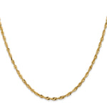 14k 2.5mm Ultra D/C Lightweight Rope Chain