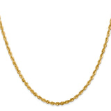 14k 2.75mm Ultra D/C Lightweight Rope Chain