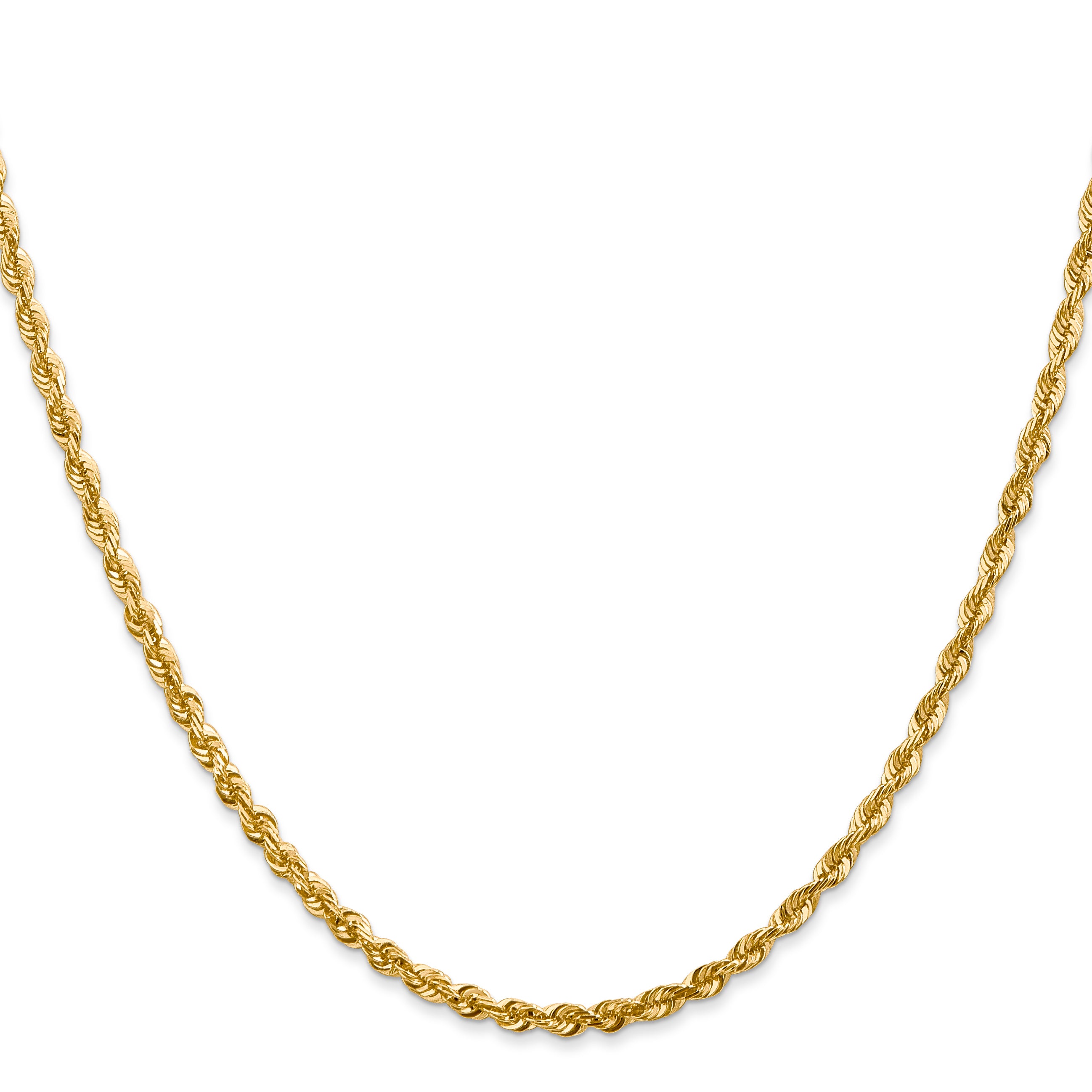 14k 2.75mm Ultra D/C Lightweight Rope Chain