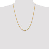14k 2.75mm Ultra D/C Lightweight Rope Chain