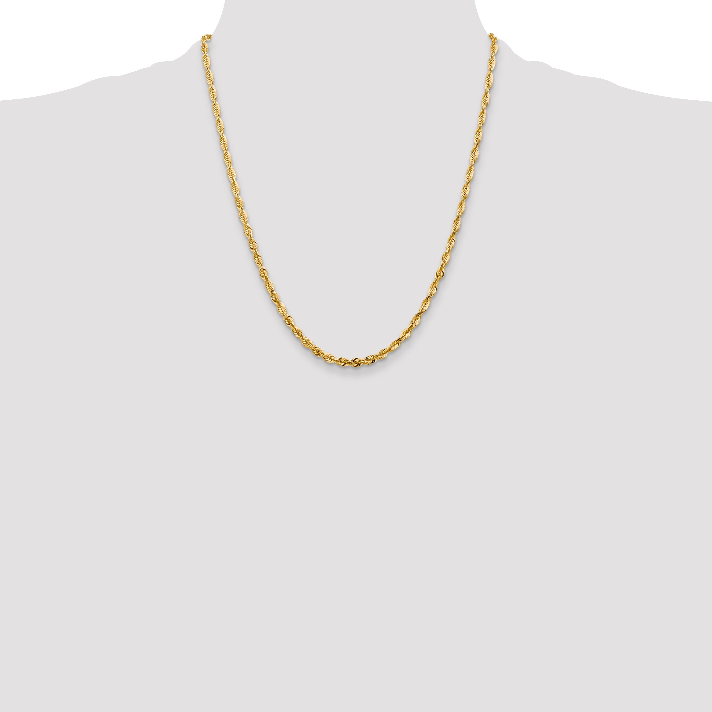 14k 4.0mm Ultra D/C Lightweight Rope Chain