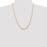 14k 4.0mm Ultra D/C Lightweight Rope Chain