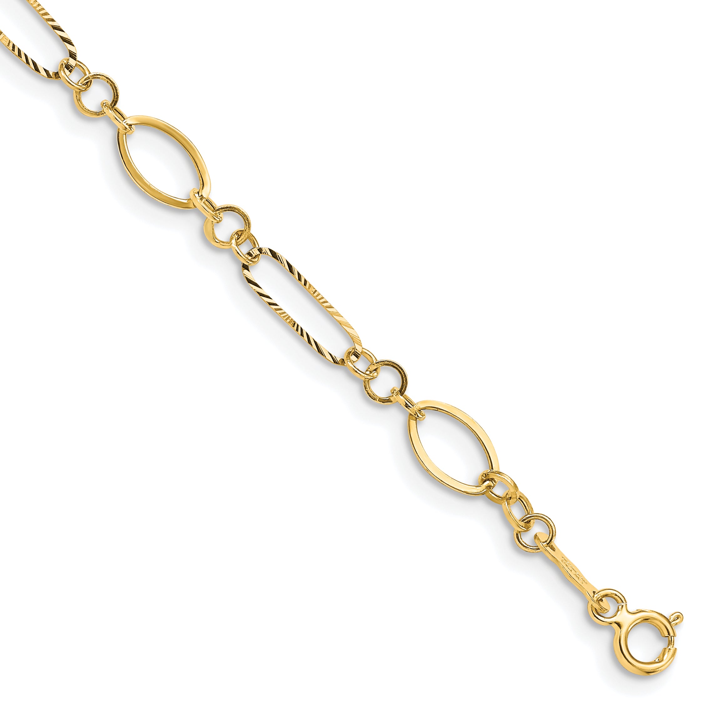 14k Oval Link Bracelet