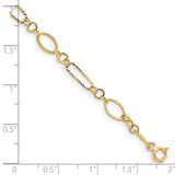 14k Oval Link Bracelet