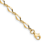14k Polished Fancy Link Bracelet