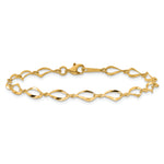 14k Polished Fancy Link Bracelet