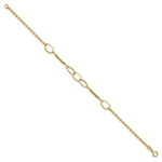 14K Polished Bars and Links Bracelet