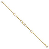 14K Polished Bars and Links Bracelet