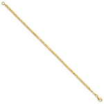 14K Polished and Diamond-cut Beaded Bracelet