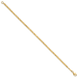 14K Polished and Diamond-cut Beaded Bracelet