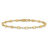 14K Polished Fancy Link Bracelet
