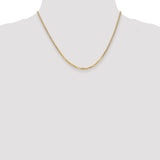 14k 2.2mm Flat Beveled Curb Chain