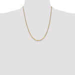 14k 2.2mm Flat Beveled Curb Chain