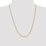 14k 2.2mm Flat Beveled Curb Chain