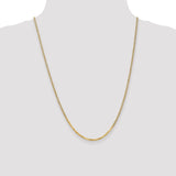 14k 2.2mm Flat Beveled Curb Chain
